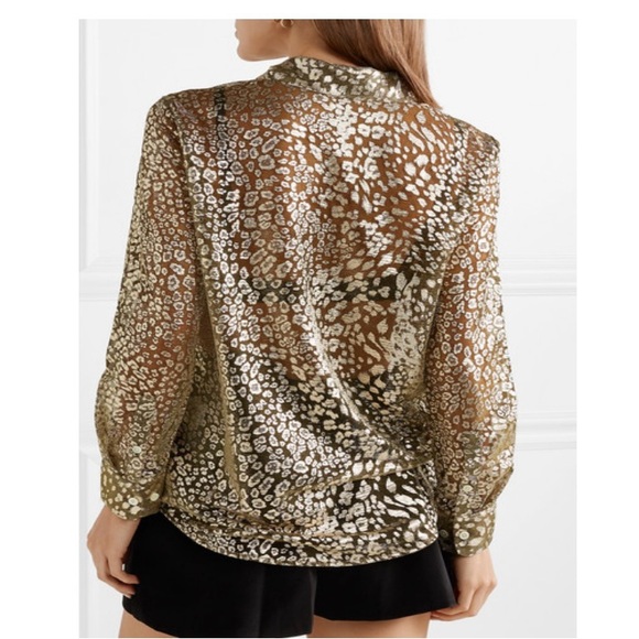 Gold Equipment Leopard Blouse - Picture 4 of 14